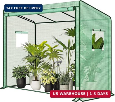 Gentingbro 79'' x 31'' x 59'' Lean to High-Clearance Greenhouse for Outdoors Tall P