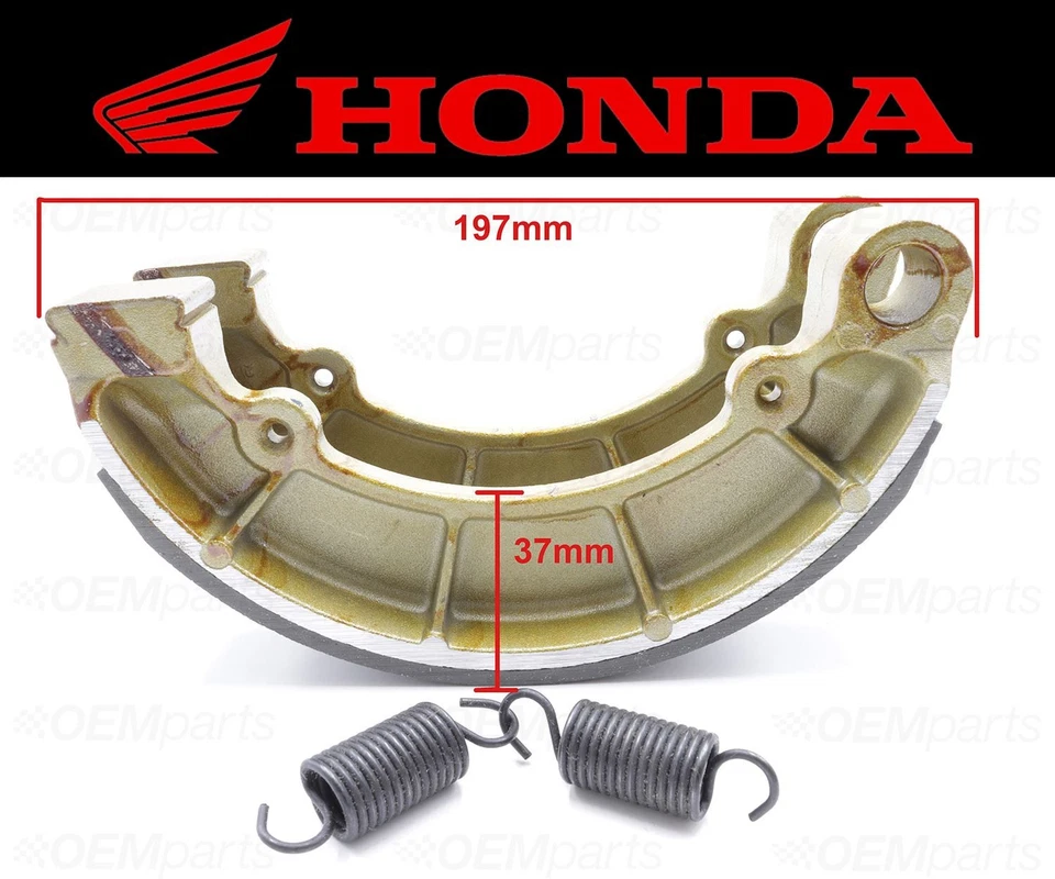 Juego de (2) zapatas de freno y resortes traseros Honda #43120-216-000 (ver tabla de montaje) Foto 4 de 4