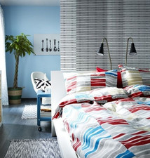 NEW KING size Duvet Cover with 2 King size Pillowcases Multicolor Snaps NIP