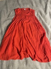 Gap Shirt Dress Women’s Small Orange Sleeveless Long
