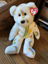 TY BEANIE BUDDY CUTE CHEERY THE BEAR WITH TAG PLUSH TOY AND FREE SHIPPING