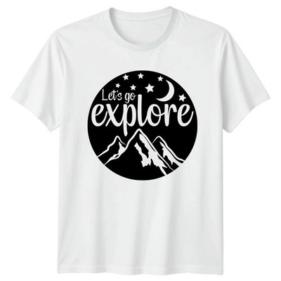 Lets Go Explore T-Shirt Wandern Abenteuer Geschenk für Sie und Ihn