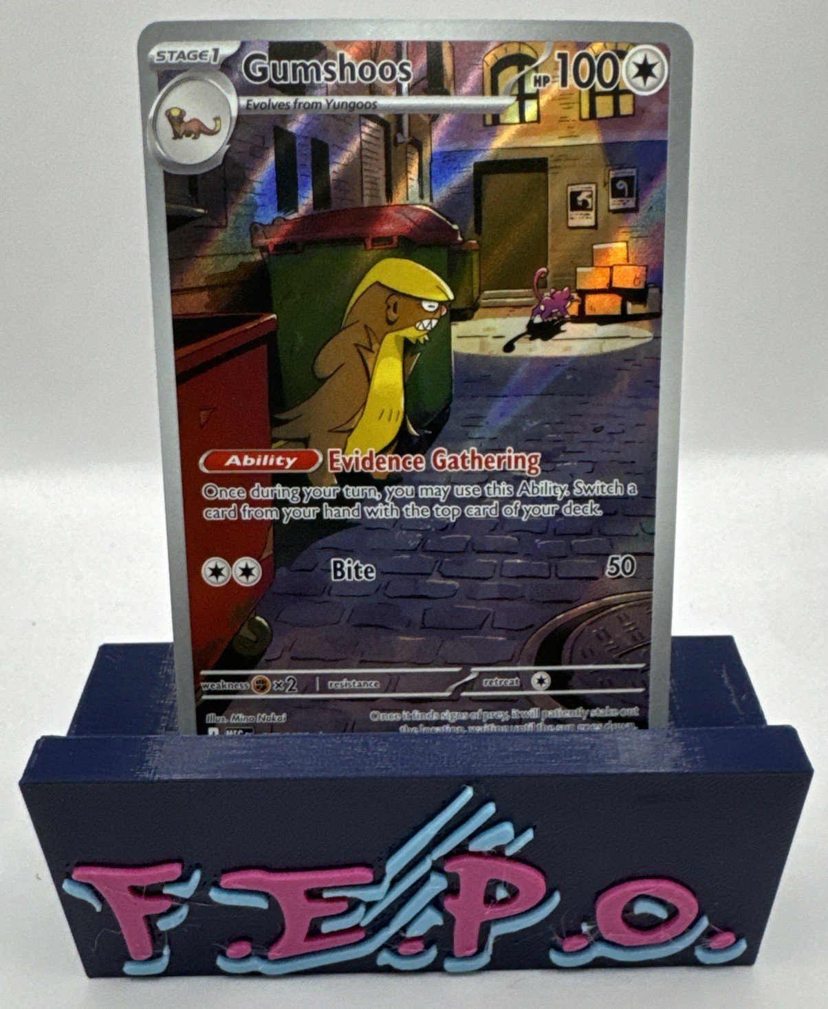 2025 Pokémon Mega Evolution Full Art Holo Gumshoos 153/132