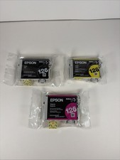 Epson 127 XL Black 126 Cyan/Magenta/Yellow Ink Cartridge Set no cyan No Box