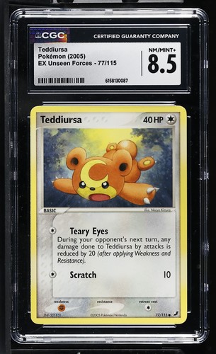 Teddiursa graded CGC 8.5 for sale on eBay