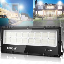 1000Watt 100000LM LED Fluter Flutlicht Außen Strahler Scheinwerfer Kaltweiß IP66