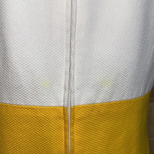 Donna Toran Vintage Yellow & White Colorblock Suit Dress & Blazer Size 8 - Bild 11 von 12