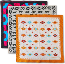 Premium Soft Cotton Western Indian Bandanas Pack for Men and Women Paisley 22 X