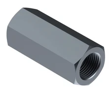 Coupling Nuts 1-8 x 2-3/4 in A563 A Steel ZC3 (3 Pieces)