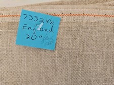 32ct Zweigart FLAX Linen Cross Stitch Fabric 20"x55"