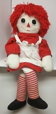 36" Raggedy Ann Rag Doll Vintage Large Plush Classic I Love You Embroidered Hear