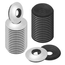 100-Pack Bonded Sealing Rubber Washers, #12 x 5/8"OD Neoprene Washer Gasket