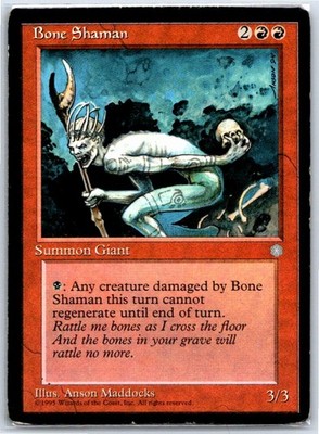 Bone Shaman Ice Age MP-LP MTG Card