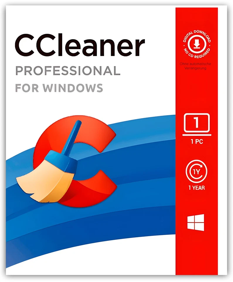 CCleaner Professional| 1 PC| 1 Jahr| ohne Abo | 🚀📧 Turbo-Versand via eMail|ESD