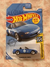 Hot Wheels 2019 1991 Mazda MX-5 Miata Blu Nuovo Modello