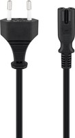 60X Goobay 50084 Anschlusskabel Mit Eurostecker, 1,5 M, Schwarz, (2*0,75 Mm²), 1