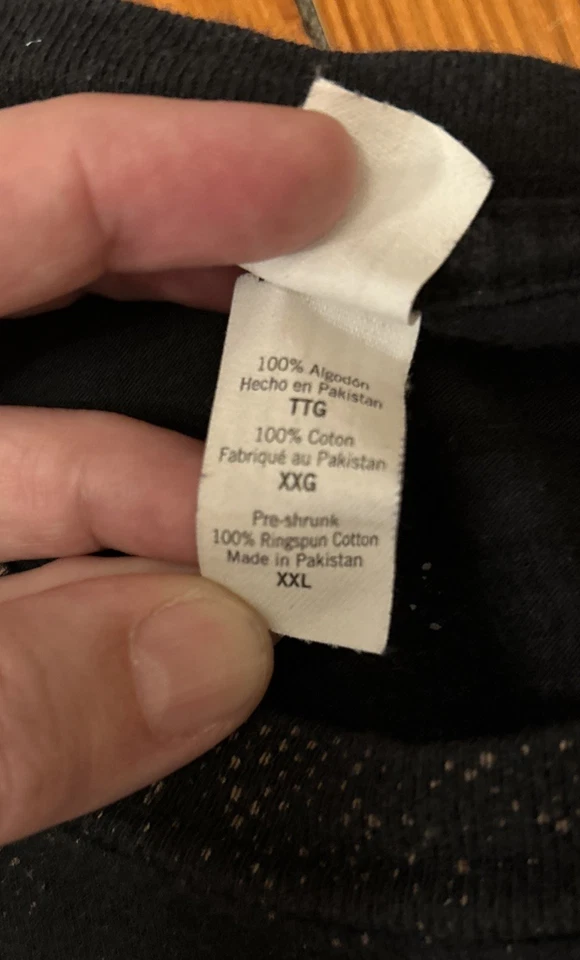 Camiseta de colección Y2K principios de la década de 2000 Frank Zappa Bowler Hat adulto talla 2XL negra Foto 4 de 4