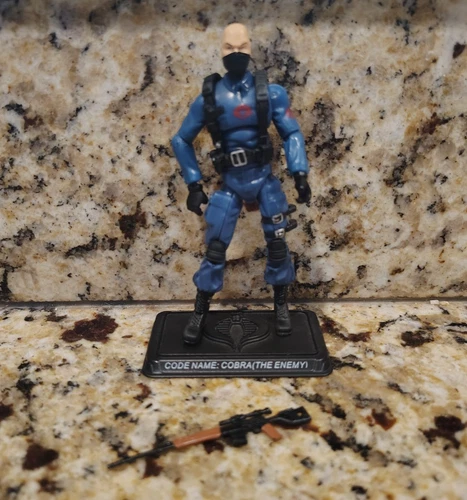 The Enemy Trooper V2 G.I. JOE COBRA 25th Anniversary LOOSE Not Complete S6