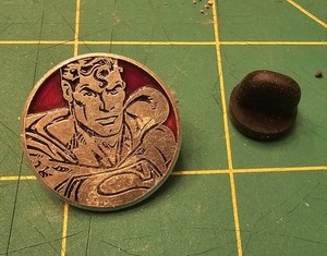 1993 DC Comics  Superman Tac Pin The Man Of Steel Super Powers Collection