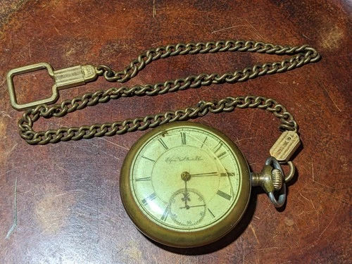 ELGIN BW RAYMOND 18 Size Pocket Watch Open Face 15 Jewel Railroad Grade (A2)