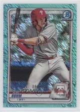 2020 Bowman Chrome Prospects Aqua Shimmer Refractor 85/125 Alec Bohm #BCP-29 7i2