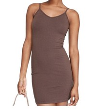Wild Fable Women  s Strappy Bodycon Knit Dress Dark Brown X-Small