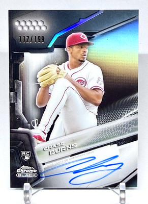 2026 Topps Chrome Black Chase Burns #CBA-CB Autographs Refractor Rookie RC /199