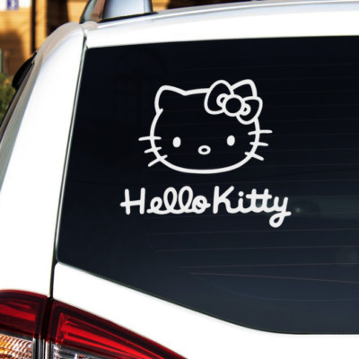 Hello Kitty Decal/Sticker-CHOOSE SIZE/COLOR-Laptop-Wall-Car-Truck-Sanrio-Cartoon