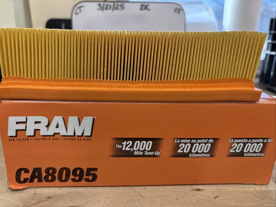 FRAM 空气过滤器 12k 英里 CA8095 — 第 3/3 张图片