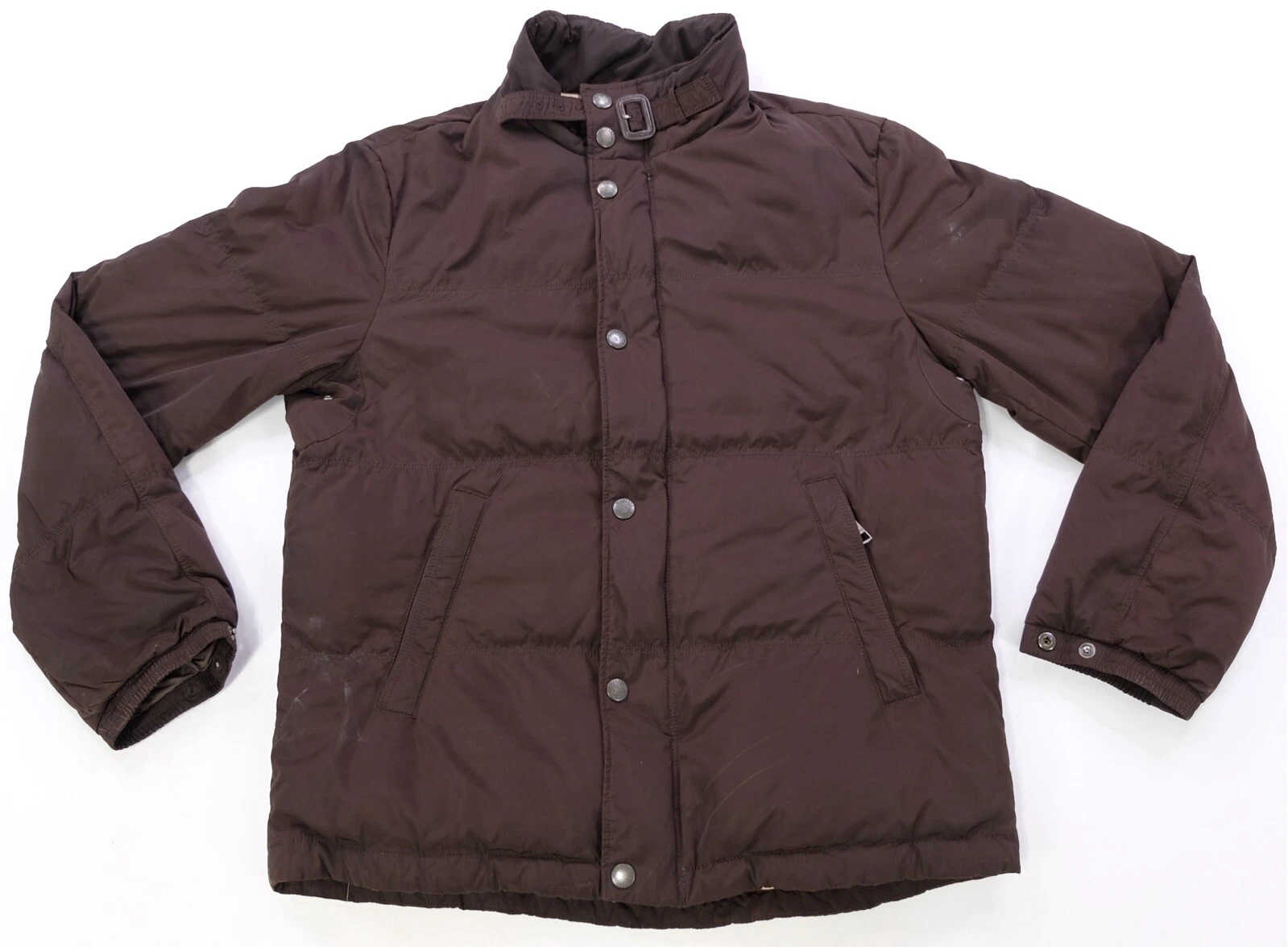 Rara giacca a scacchi vintage BURBERRY LONDON Piumino Nova anni 2000 marrone M