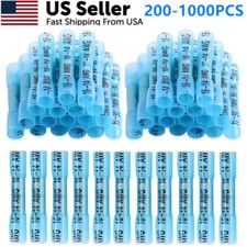 1000/200Pcs Heat Shrink Waterproof Wire Connectors Butt Seal Terminals 14-16AWG