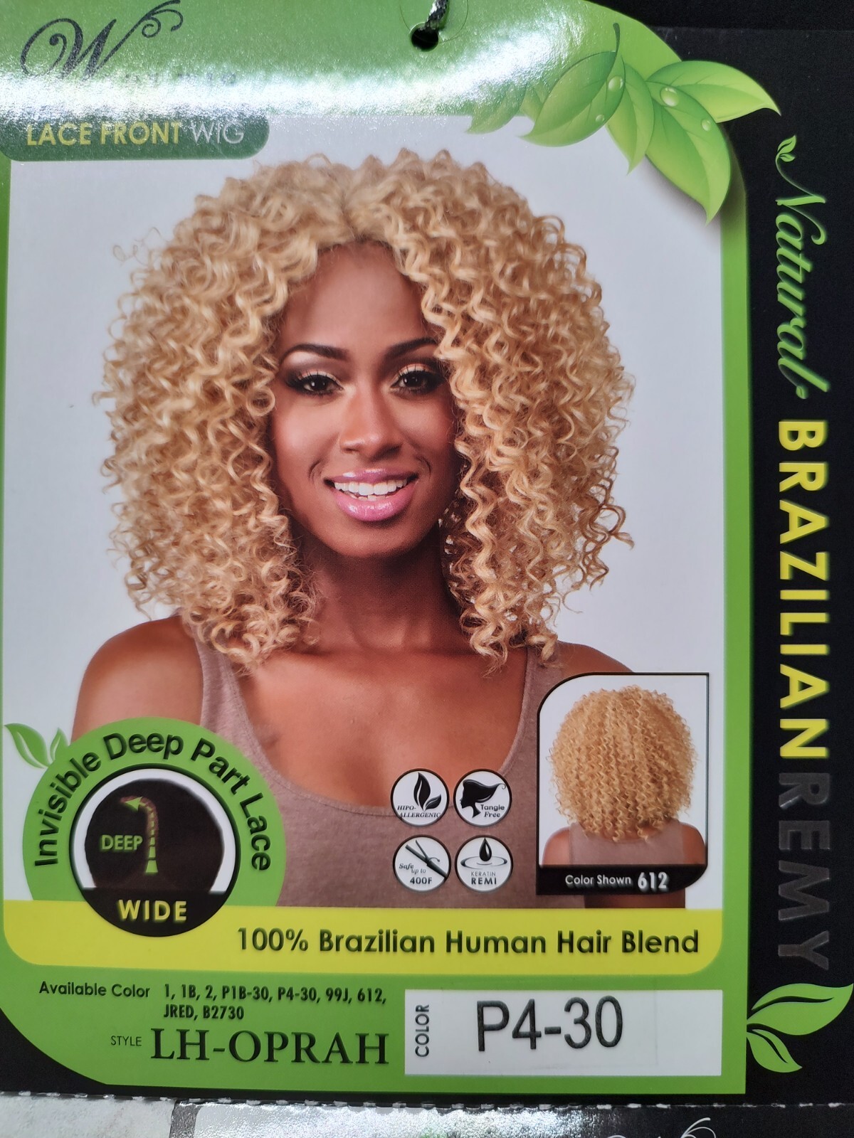 NEW Brazilian Remy Human Hair Blend Lace Front Wig OPRAH Dark Brunette  Natural 865367104057 | eBay