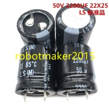 2Pins 2200uf 2200mfd 50V 22 25 Electrolytic Audio Capacitor