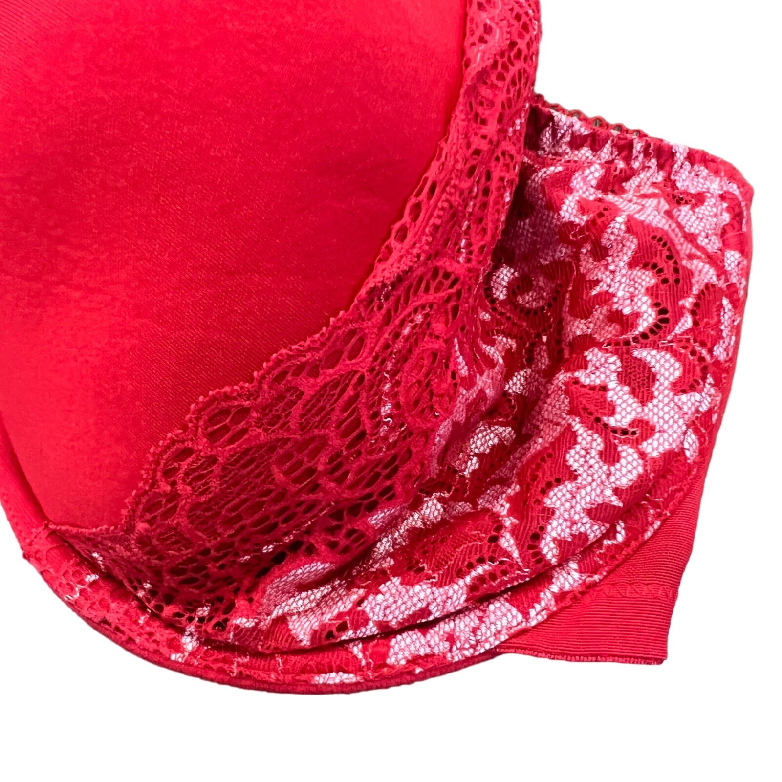 Elomi Amelia Underwire Bandless Spacer TShirt Bra Red EL8740 Size 38J eBay