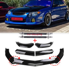 For Mazda Protege Front Bumper Lip Chin Splitter Spoiler Strut Support Rod Body
