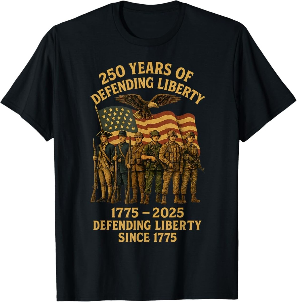 Patriotic USA Army Us Military Parade 250th anniversary 2025 T
