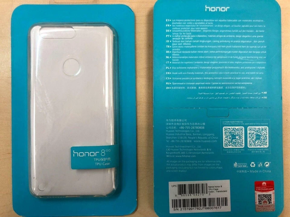 BRAND NEW 100% Genuine Huawei Honor 8 Case TPU Transparent Soft Case - Clear - Image 2 of 2