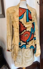 Vintage Fun Platinum Dorothy Schoenen Wild 80s 90s Sz M S 4 Suit Skirt French