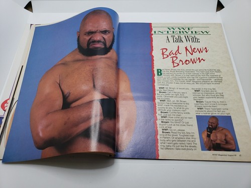 WWF Magazine August 1988 Bret "The Hit Man" Hart Cover Vintage WWE **READ** - Picture 14 of 23