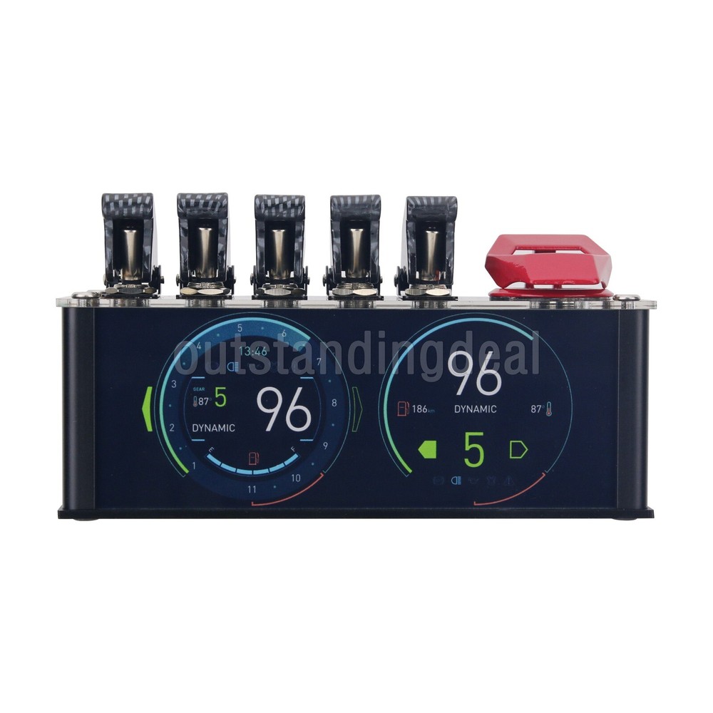 USB Switch USB Hub Built-in RGB Light Support Bluetooth for Retro Decoration