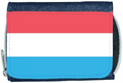 Geldbörse Luxemburg Flagge Denim