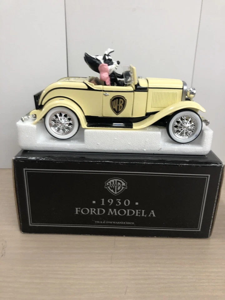 ERTL WB Warner Bros 1930 Ford Modelo A Pepe Pepe Le Pew Penélope Diecast Car 1998 Foto 3 de 4