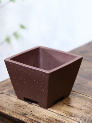 6.7in Chinese Yixing Zisha Natural Plant Pots, Collectible Artisan Craft Bonsai