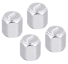 4x Work Tire Air Valve Stem Aluminum Caps Jdm New Chrome Polished Made in Japan