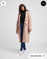 Universal Standard Coat 4-6 Willow Oversized Wool Cocoon Coat New $348