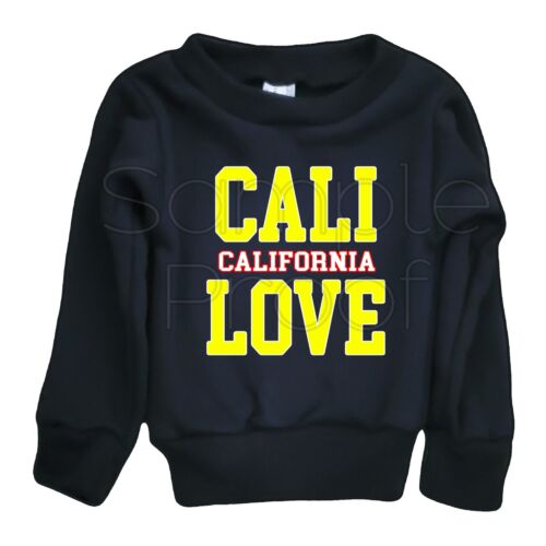 Baby Infant NewBorn Sweatshirt Cali California Love Halloween Funny Horror  - Afbeelding 1 van 2