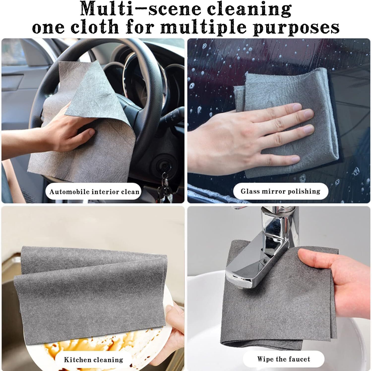 2pcs Thickened Magic Cleaning Cloth,Magic Cloths for Glass,Magic... eBay