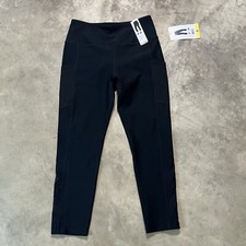 Mondetta Pants Womens Sz Small Black Performance Luxury High Waist Active Capri