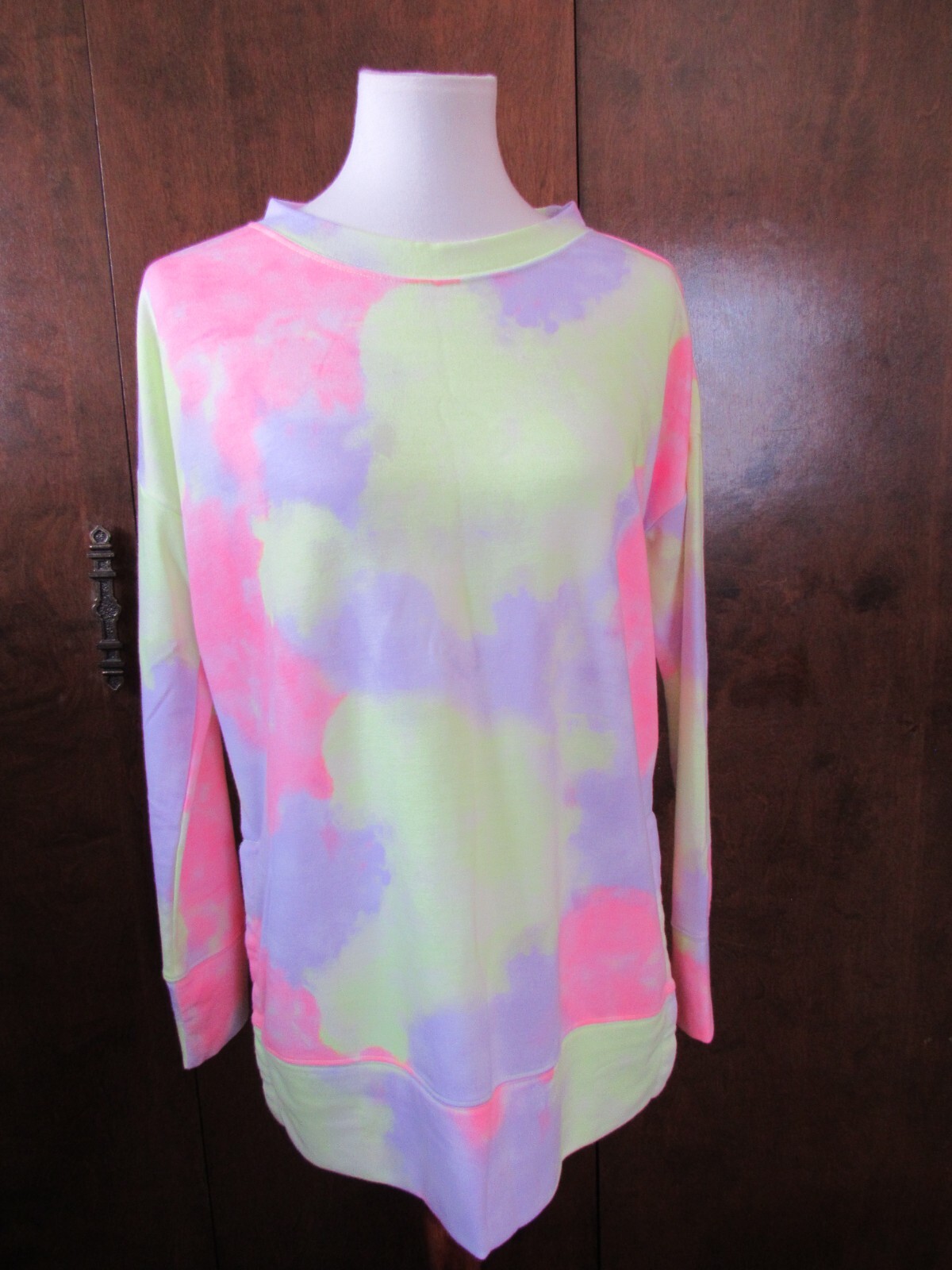 Women's sweatshirt Jenni S Multi Polyeter Blend 3/4 Sleeve slits