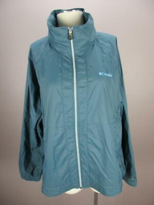 Columbia Size XL Mens Blue 100% Nylon Full Zip No Hood Jacket 820